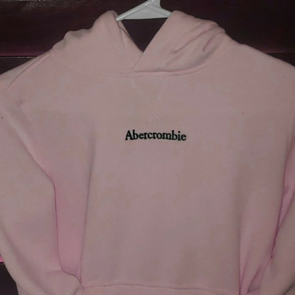 NEW! Abercrombie light pink hoodie YOUTH(9/10)